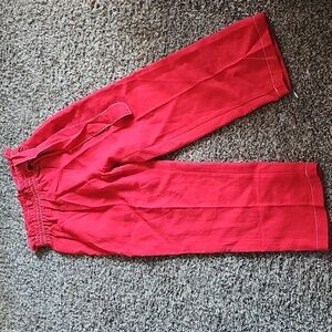 NWT Moon River Red Linen Pants